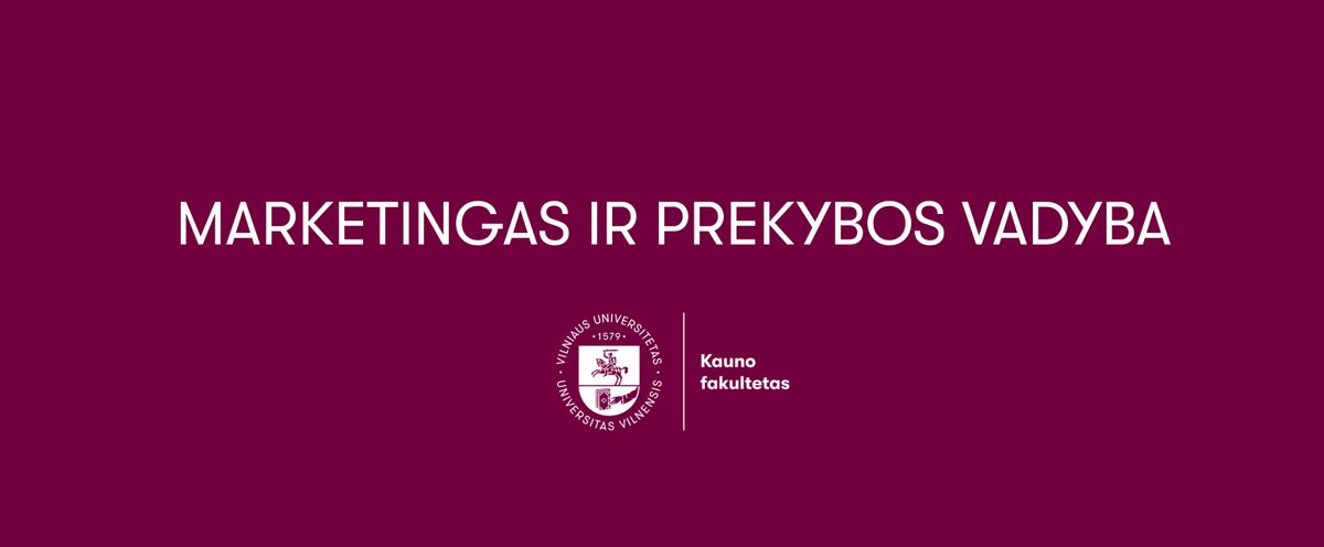 MA marketingas ir prekybos vadyba