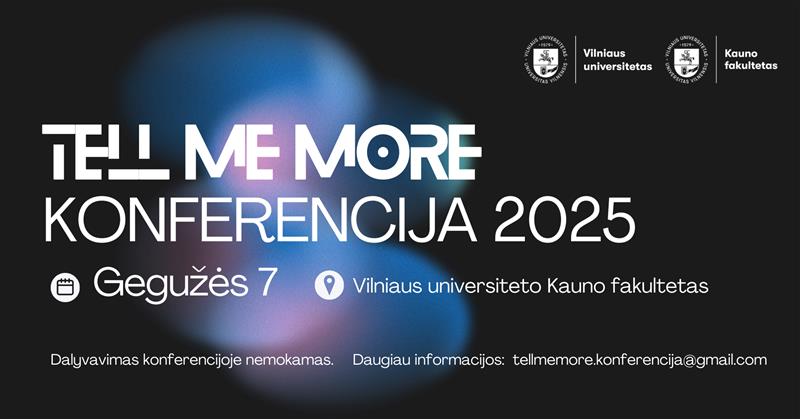 2025.05.07 TELL ME MORE baneris