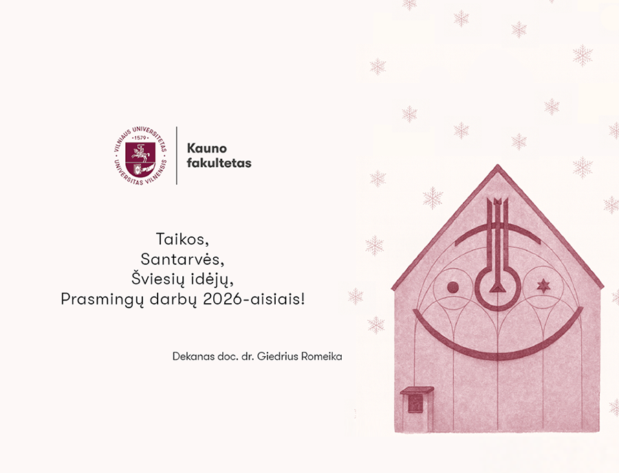 VU KnF dekano Kaledu sveikinimas 2025