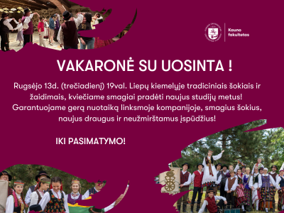 Vakaronė su UOSINTA 3